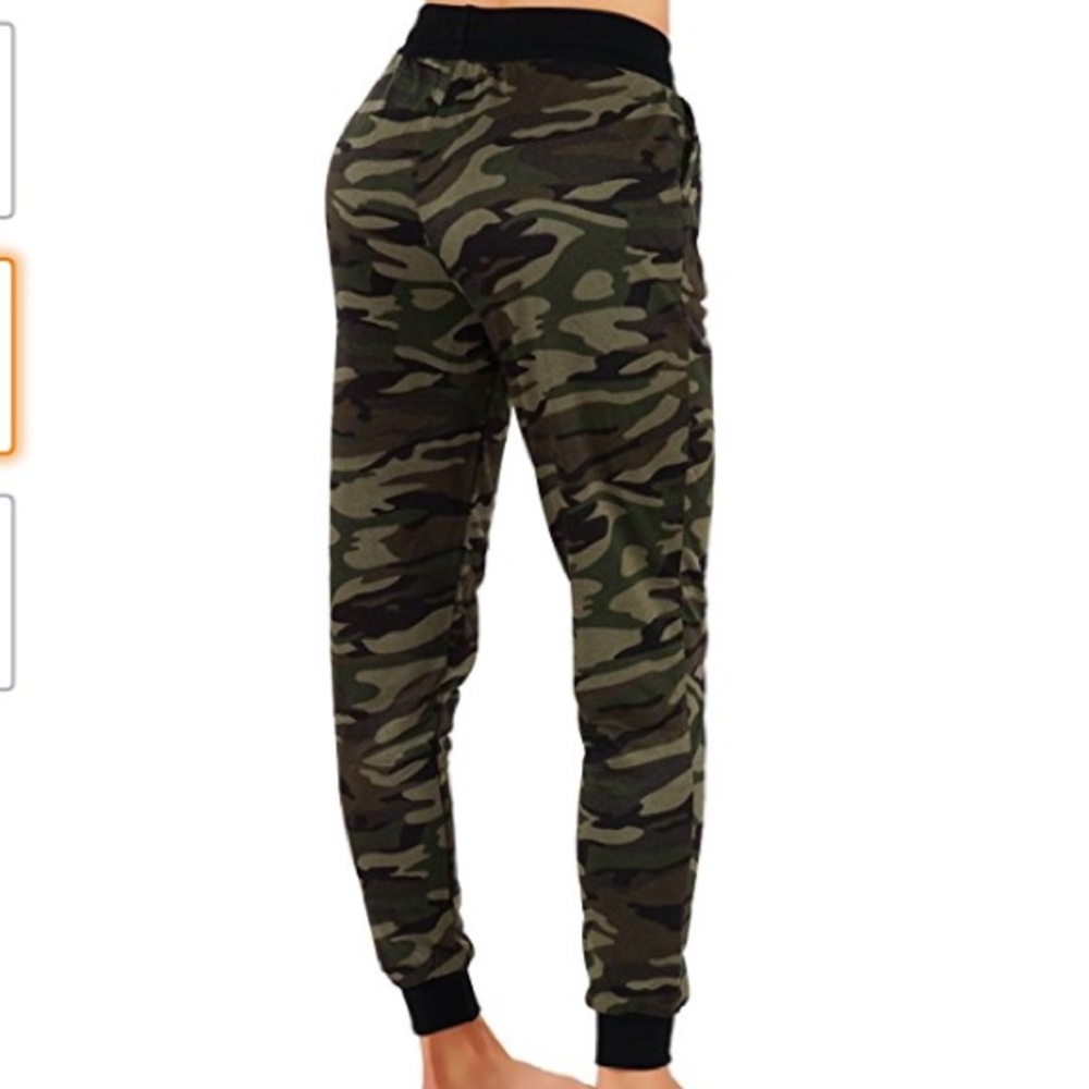 Camouflage camo jogger with jersey pocket - Picture 4 of 5